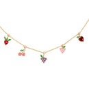 Gold Fruit Basket Necklace - Red Bird Road