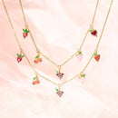 Gold Fruit Basket Necklace - Red Bird Road