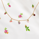 Gold Fruit Basket Necklace - Red Bird Road