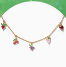 Gold Fruit Basket Necklace - Red Bird Road