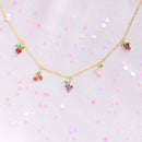 Gold Fruit Basket Necklace - Red Bird Road