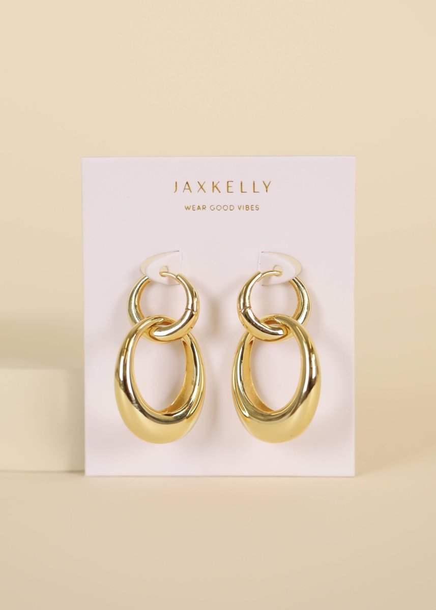 Gold Hoop - Coupled - Earrings