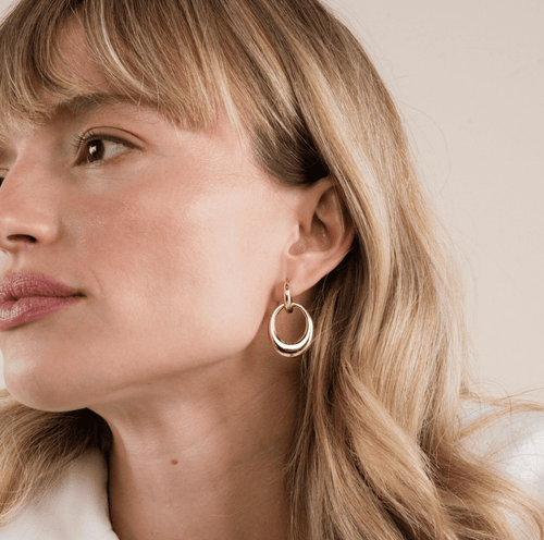 Gold Hoop - Coupled - Earrings