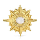 Gold & Mother of Pearl Supernova Ring