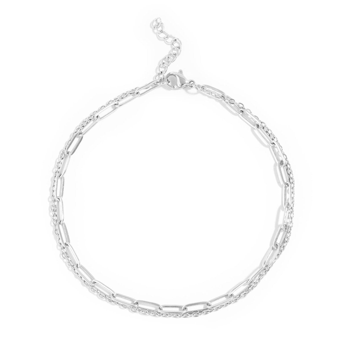 Gold Paperclip Chain Anklet by WJW