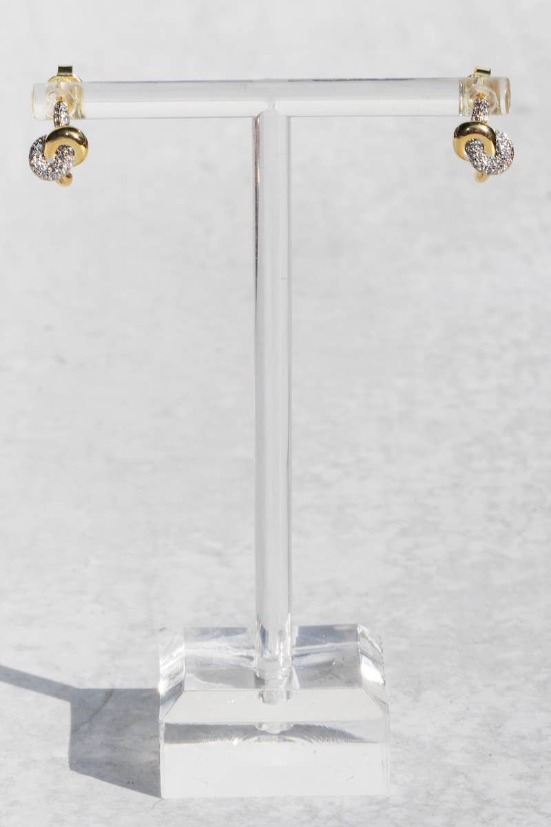 Gold Vermeil Love Knot Earrings