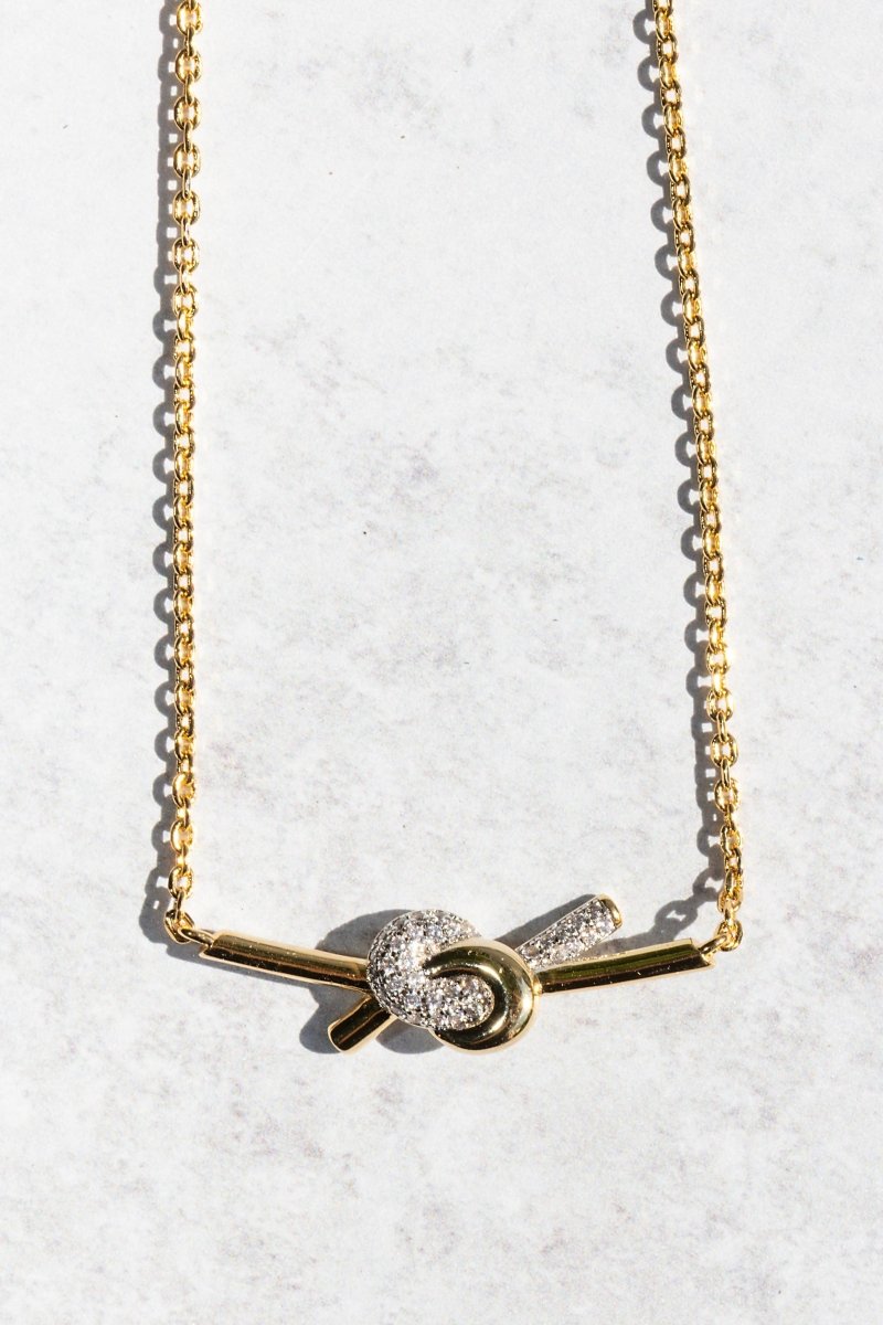 Gold Vermeil Love Knot Necklace