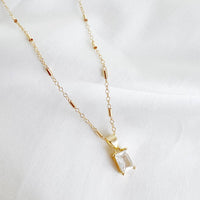 Goldie Clear CZ Pendant Necklace Gold Filled