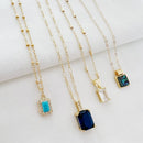 Goldie Clear CZ Pendant Necklace Gold Filled