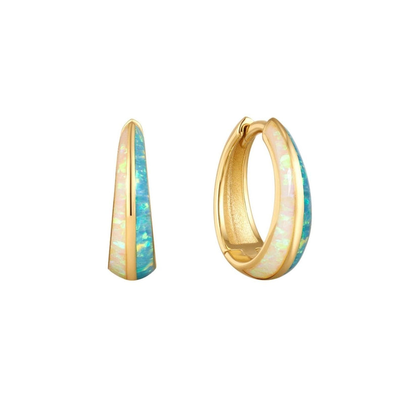 Grande Blue Ombre Deux Huggies by La Kaiser