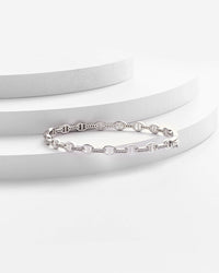 Helen Link Bangle: Silver Elegant Sterling Silver Jewelry - Red Bird Road