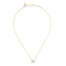 14k Vermeil Genuine Opal and CZ Stone Pendant Necklace