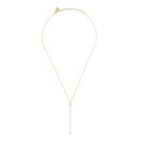 14k Vermeil CZ Stone Lariat Necklace