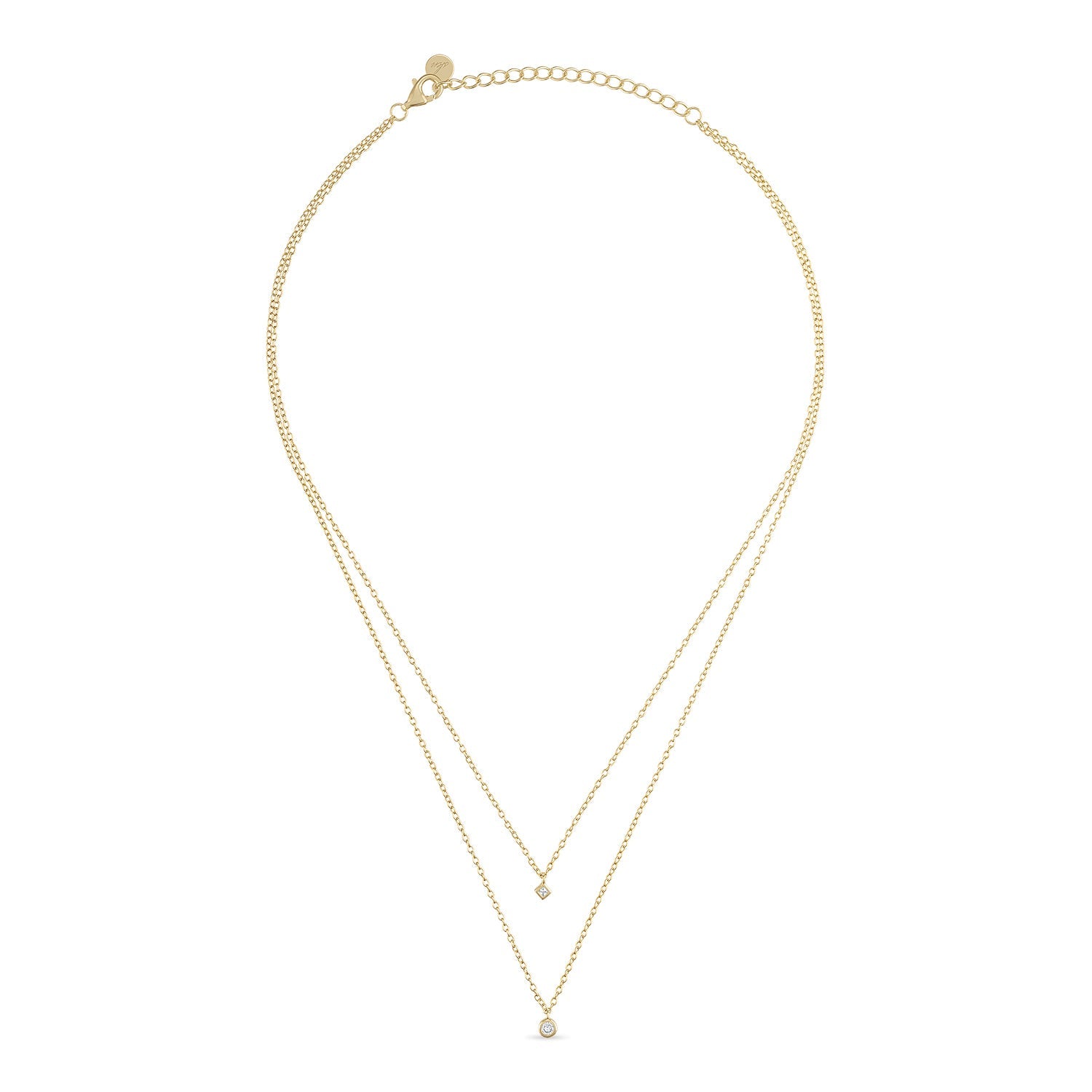14k Vermeil Double Strand Layering Necklace