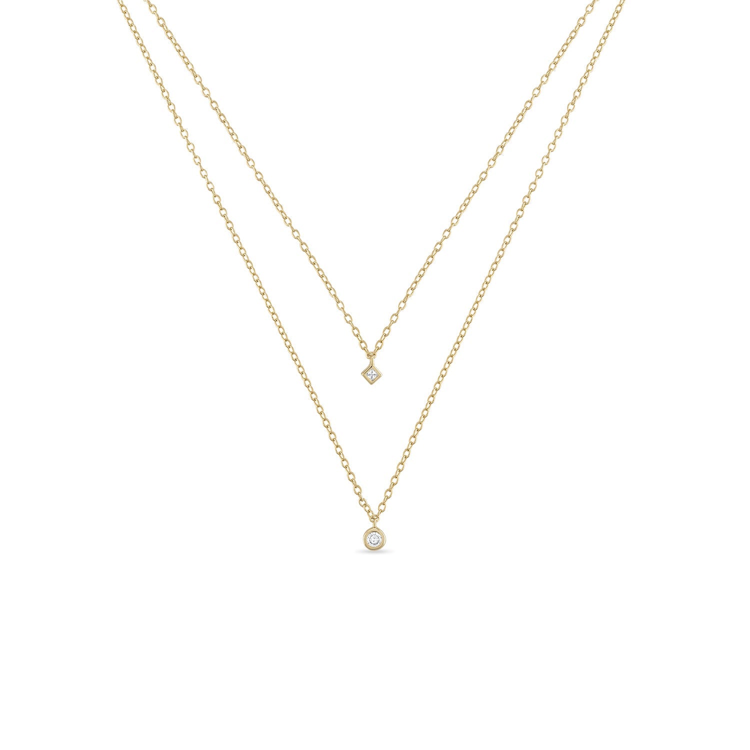 14k Vermeil Double Strand Layering Necklace