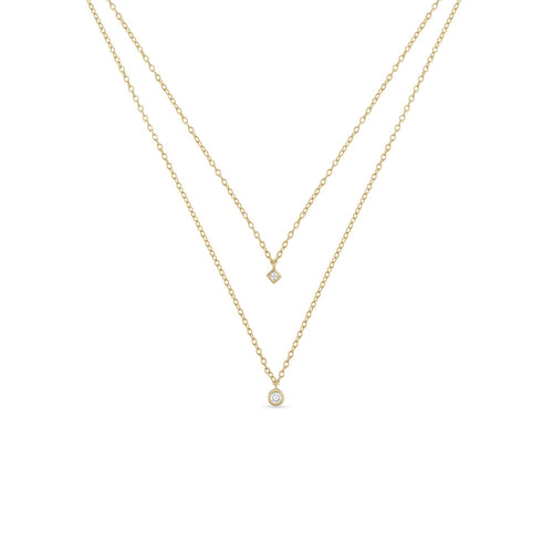 14k Vermeil Double Strand Layering Necklace