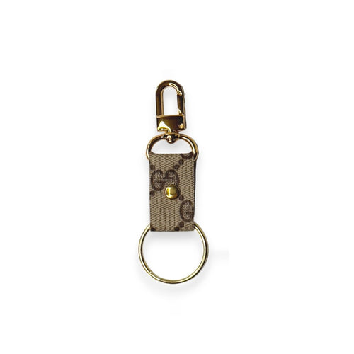 Key Couture Clip Key Chain In Upcycled GG: Gucci