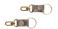 Key Couture Clip Key Chain In Upcycled GG: Gucci - Red Bird Road