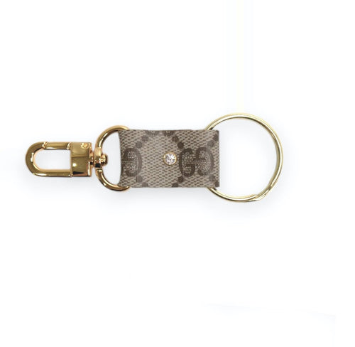 Key Couture Clip Key Chain In Upcycled GG: Gucci