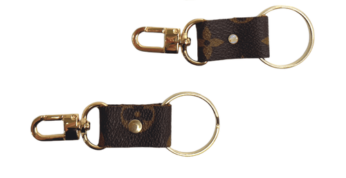 Key Couture Clip Key Chain In Upcycled LV: Louis Vuitton