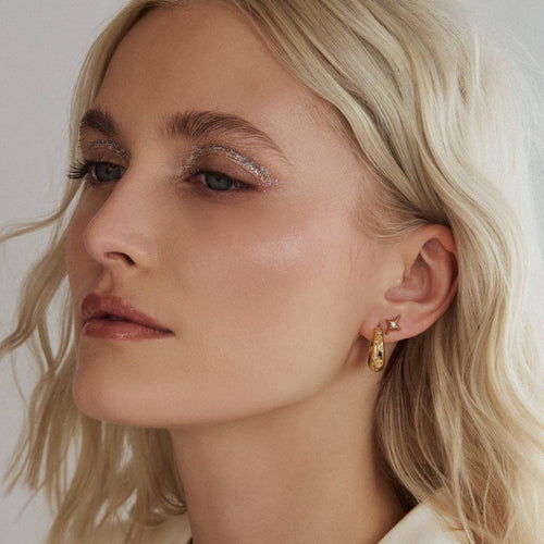 Kira Kira Gold and CZ Studs - Red Bird Road
