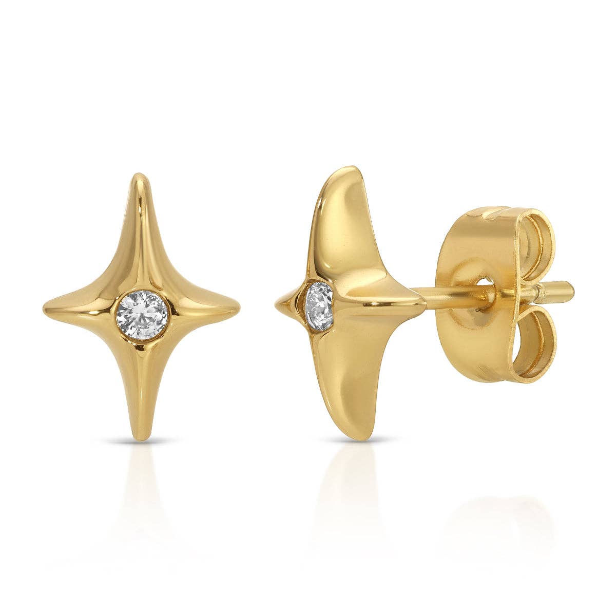 Kira Kira Gold and CZ Studs - Red Bird Road