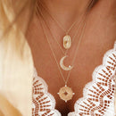 La Lune Gold Pendant Necklace
