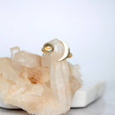 Labradorite Crescent Ring