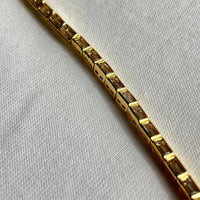 Lainey Eco-Chic Waterproof Gold Tennis Bracelet for Elegance