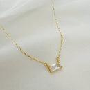 Leighton CZ Gold Filled Pendant Necklace