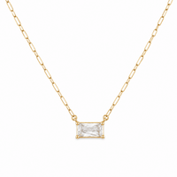 Leighton CZ Gold Filled Pendant Necklace