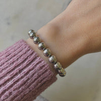 Light Reflecting Silver Beaded Bracelet for Elegant Style - Red Bird Road