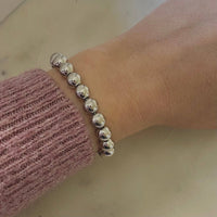 Light Reflecting Silver Beaded Bracelet for Elegant Style - Red Bird Road