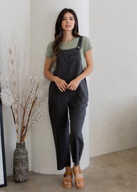 Linen Overall Vintage Black