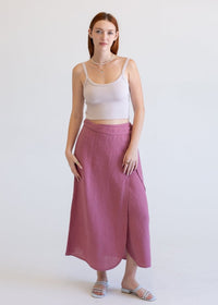 Linen Wrap Skirt Wild Ginger