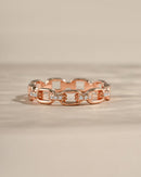 Link Chain Ring Rose Gold