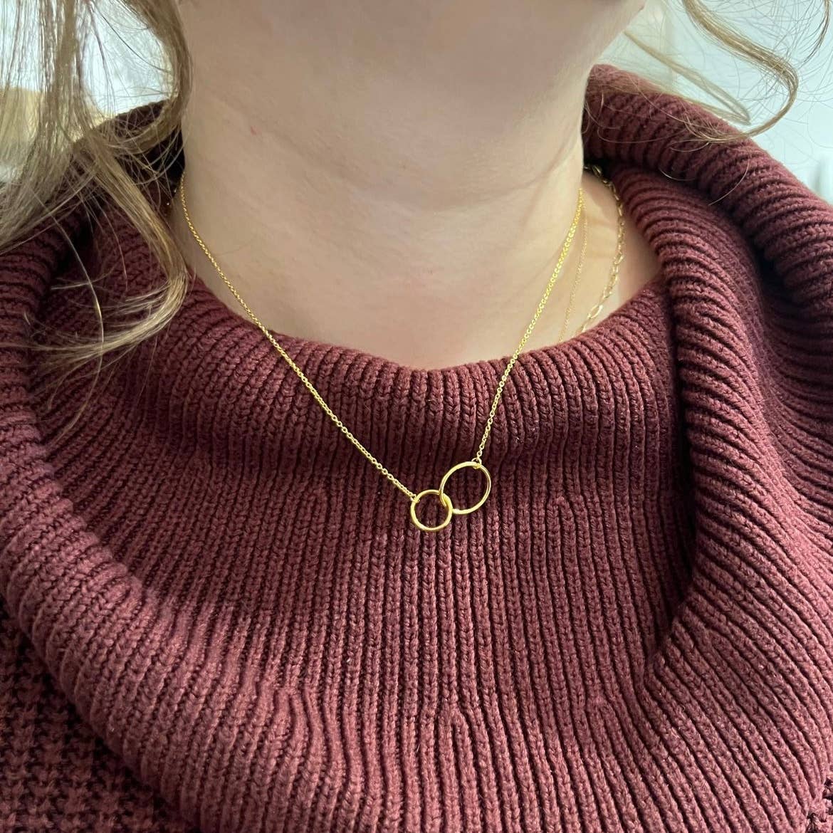 Links of Love Necklace: Gold Filled