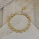 Love My Cadet 18K Military Satellite Chain Beaded Bracelet