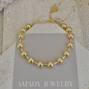 Love My Cadet 18K Military Satellite Chain Beaded Bracelet