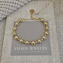Love My Cadet 18K Military Satellite Chain Beaded Bracelet