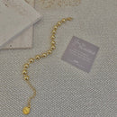 Love My Cadet 18K Military Satellite Chain Beaded Bracelet