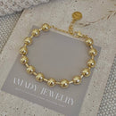 Love My Cadet 18K Military Satellite Chain Beaded Bracelet