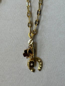 Lucky Cowgirl Toggle Charm Necklace