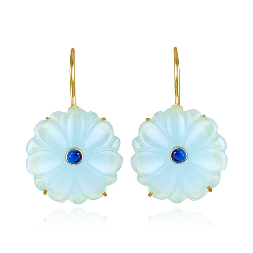 Magnolia Earring-Blueberry