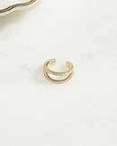 Marcella Double Row Ear Cuff - Red Bird Road