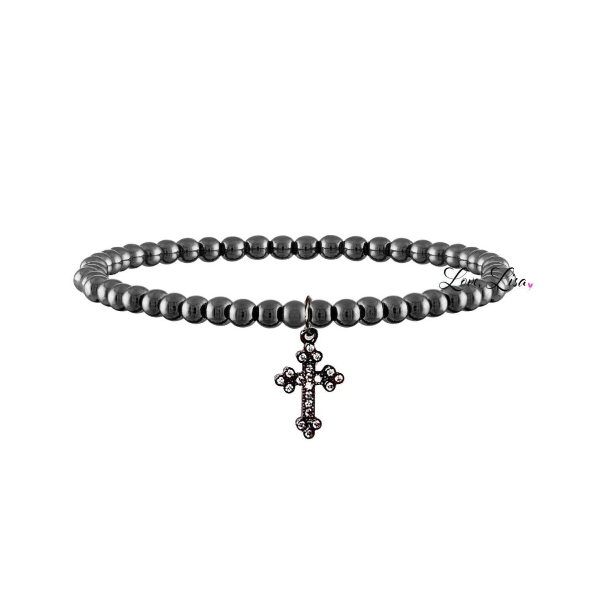 Mary's Diamond Cross Bracelet in Gold