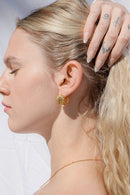 Mermaid Stainless Steel Shell Huggie Earrings