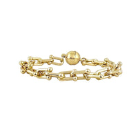 Mila Unique Link Chain Magnetic Bracelet : Gold