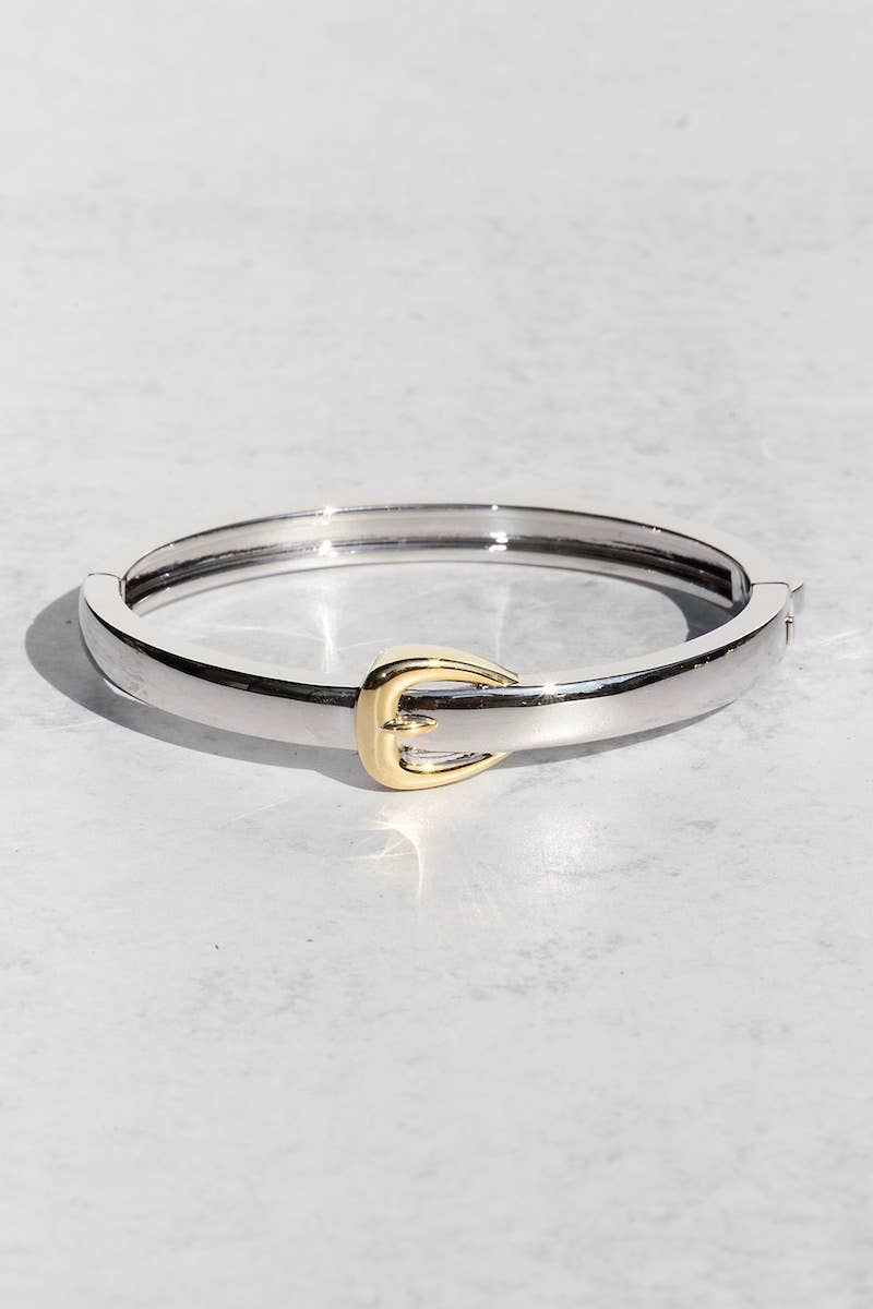Mixed Metals Belt Bracelet