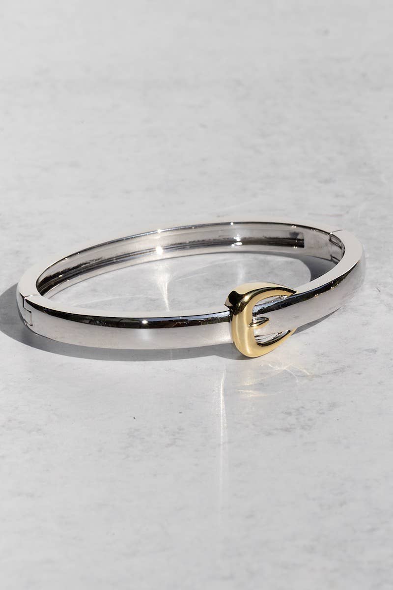 Mixed Metals Belt Bracelet